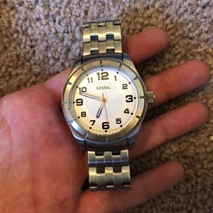 Fossil watch- silver